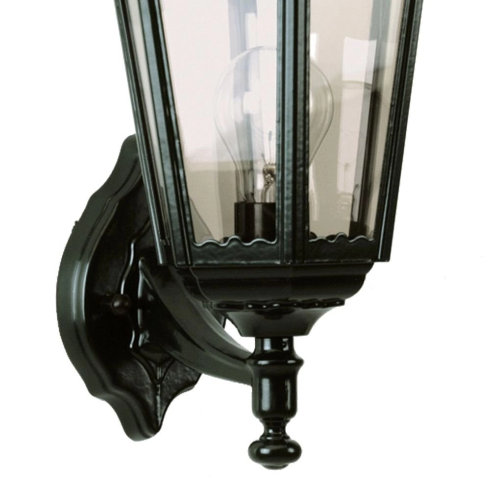 Klassieke buitenlamp Ancona Up zwart KS verlichting 8714732512749