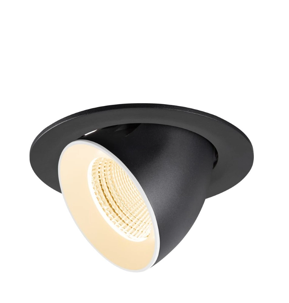 Inbouwspot Numinos Gimble L zwart/wit 2700K - 55gr SLV 4024163310444