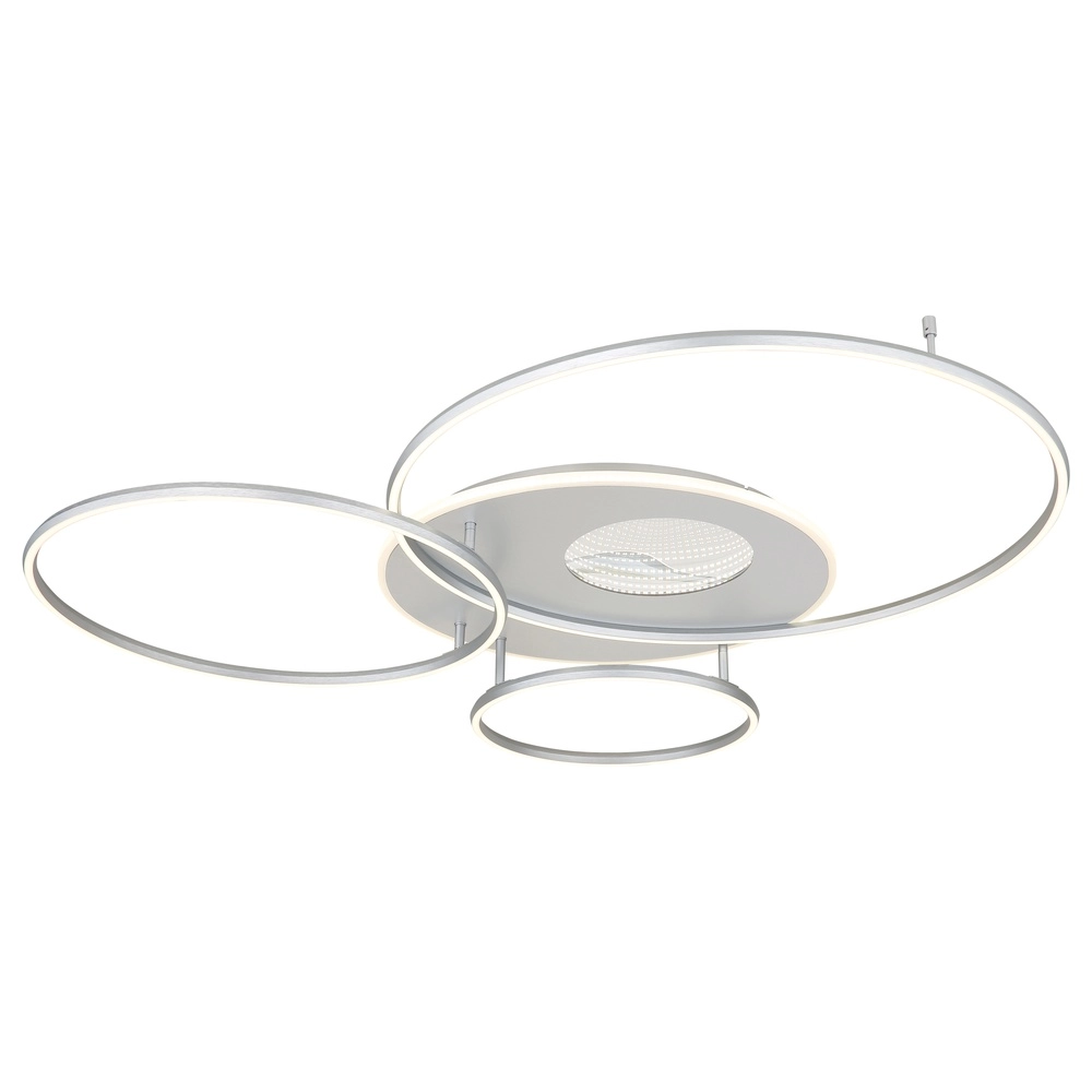 Plafondlamp Invertina zilvergrijs 126cm