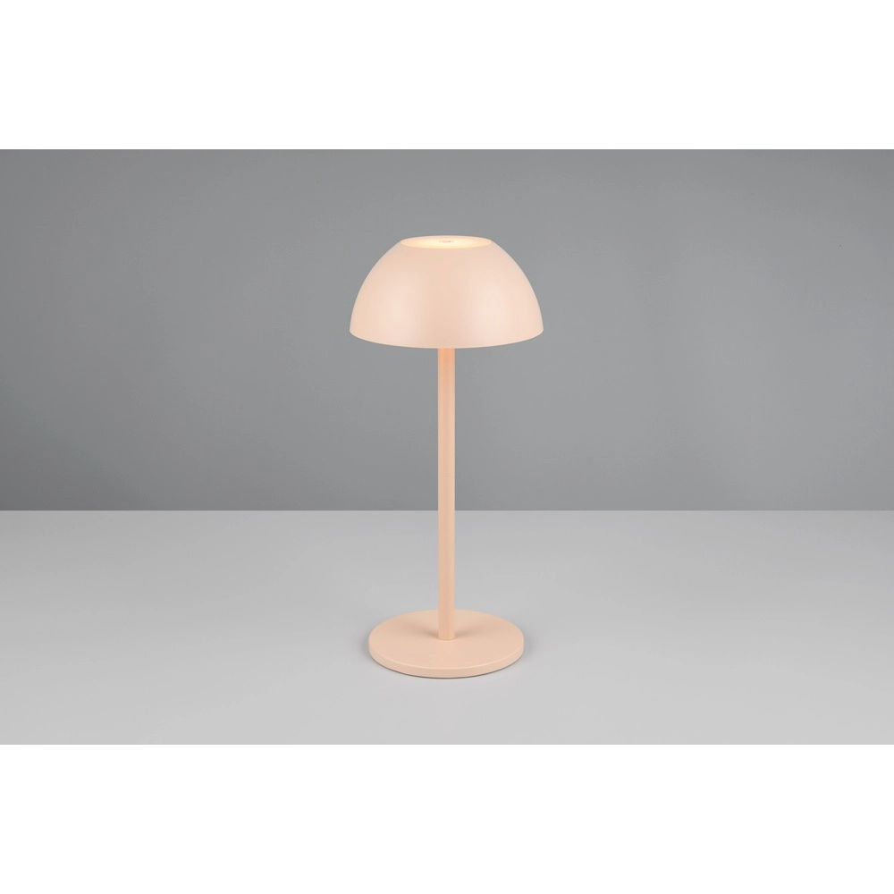 Tafellampje Ricardo zand bruin Ø 13,5cm Trio 4017807606195