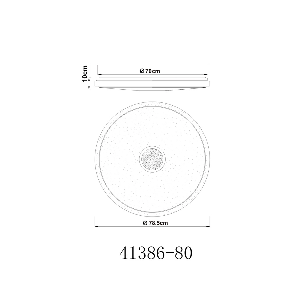 Plaffoniere Connor design wit Ø 78,5cm Globo 9007371369324
