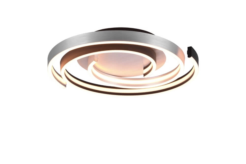 Dimbare plafondlamp Caya metaal met zwart