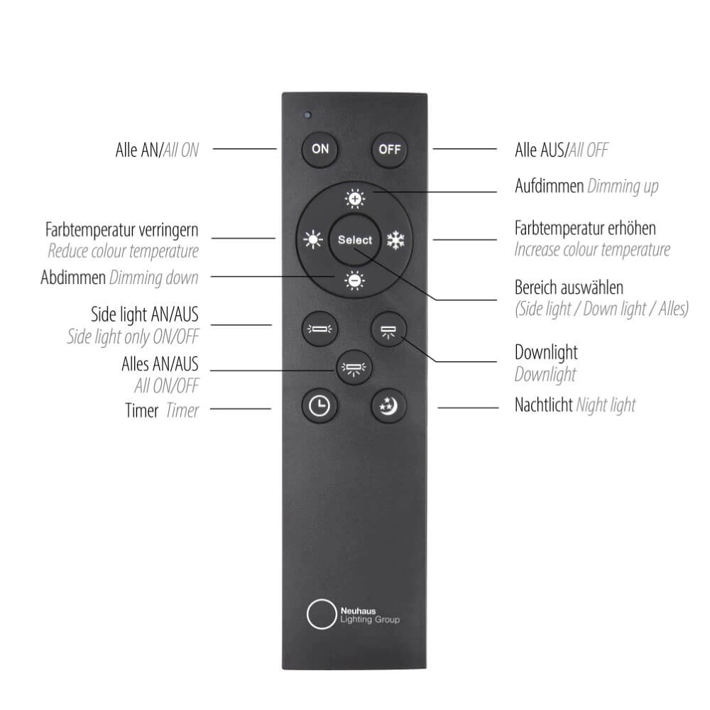Strakke plafondlamp Pure Lines Spot aluminium Paul Neuhaus 4012248366370