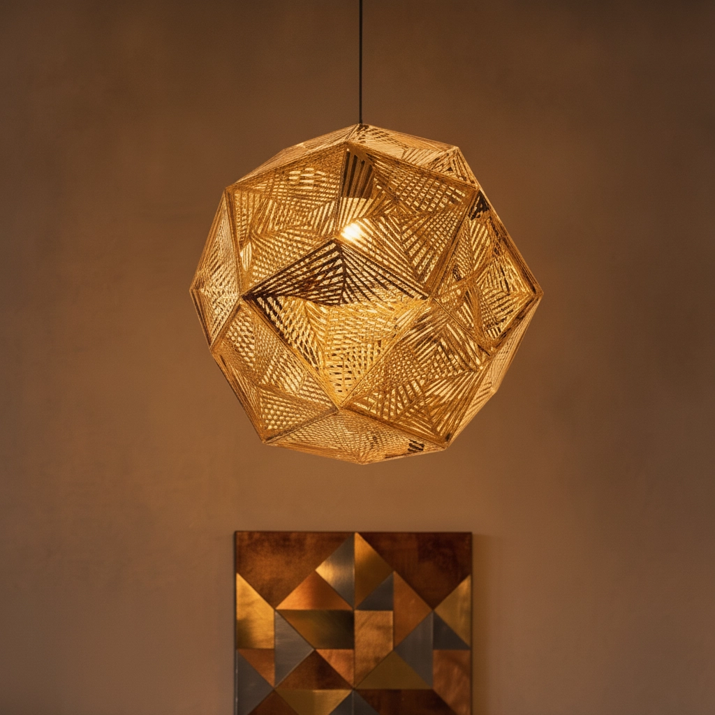 Design hanglamp Foggia Ø 32cm goud