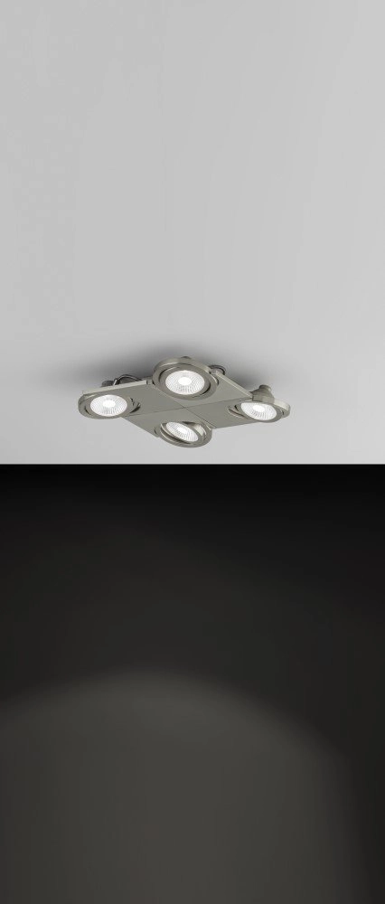 Richtbare spot Brea 4-lichts grijs Stars of Light 9002759392512