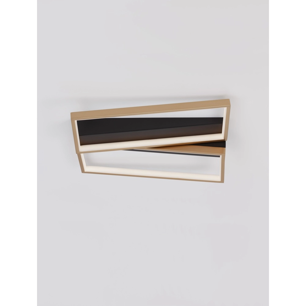 Design plafondlamp Elize zwart met goud