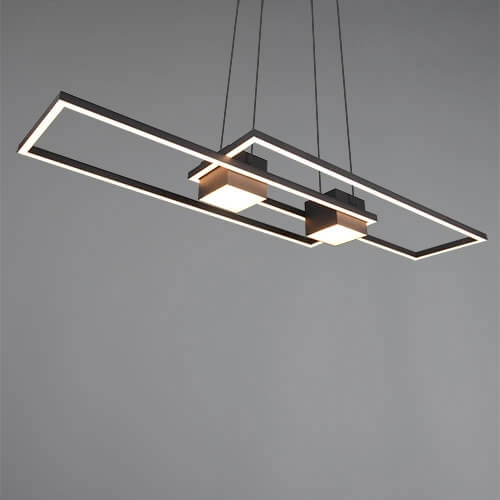 Led hanglamp kantoor Albany zwart