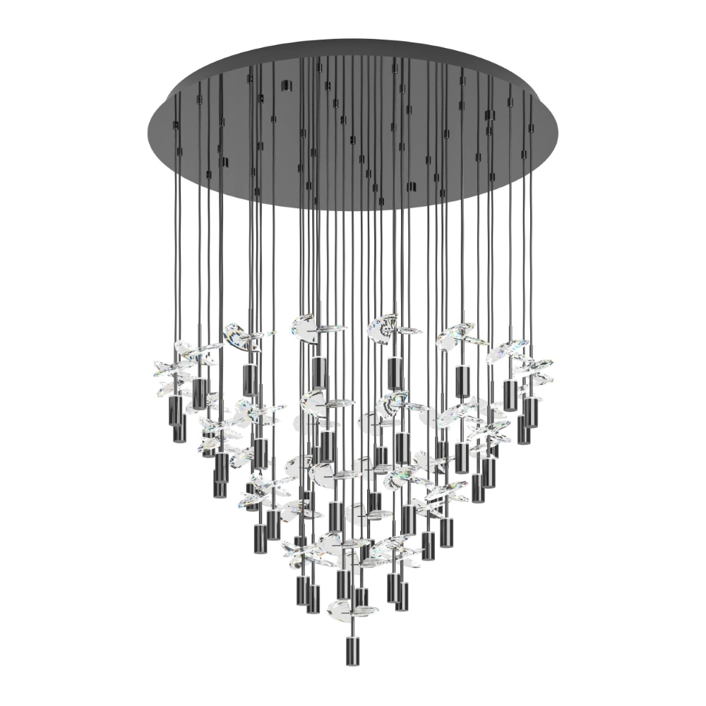 Unieke hanglamp Comareira grijs 3-staps CCT