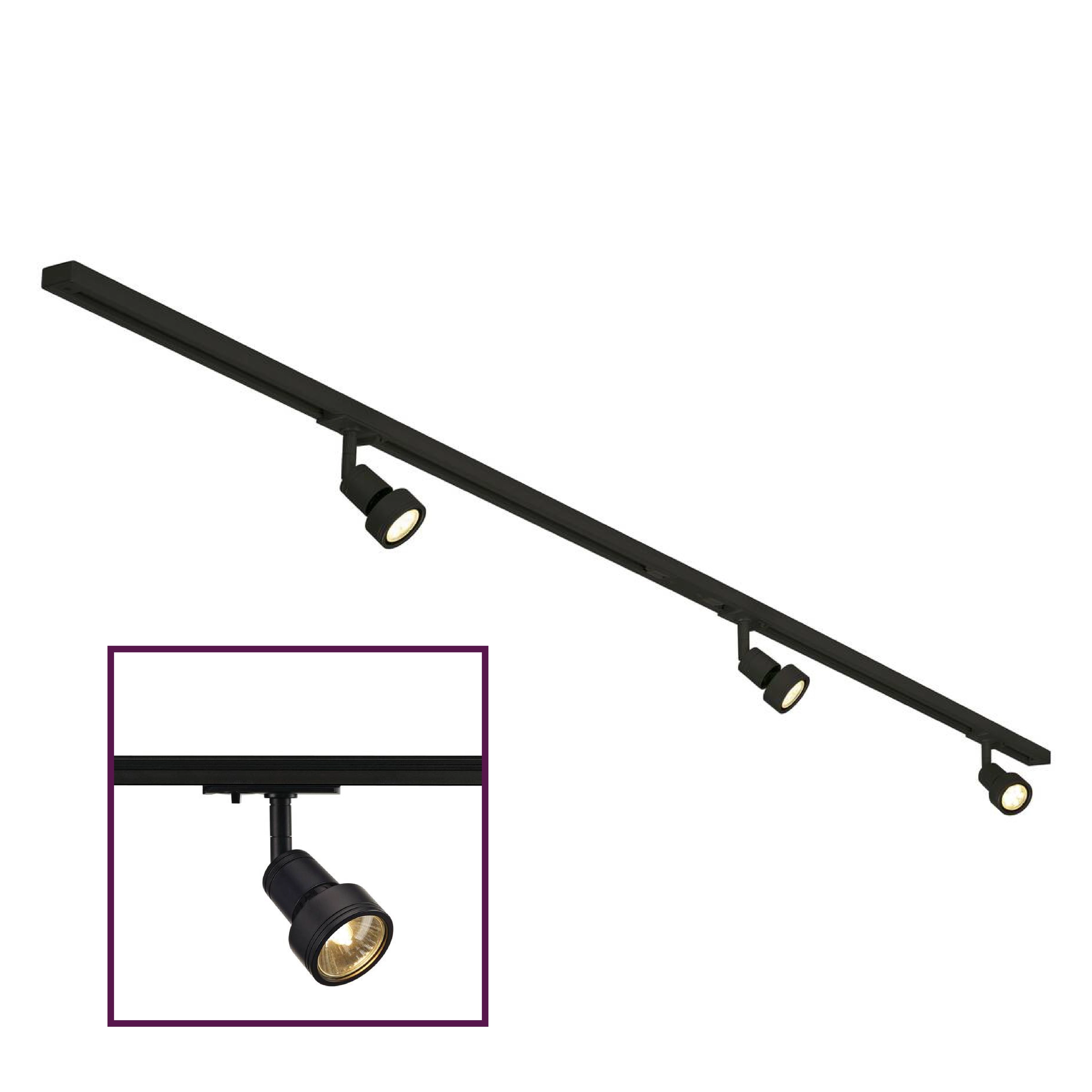 1-Fase Rail Set zwart