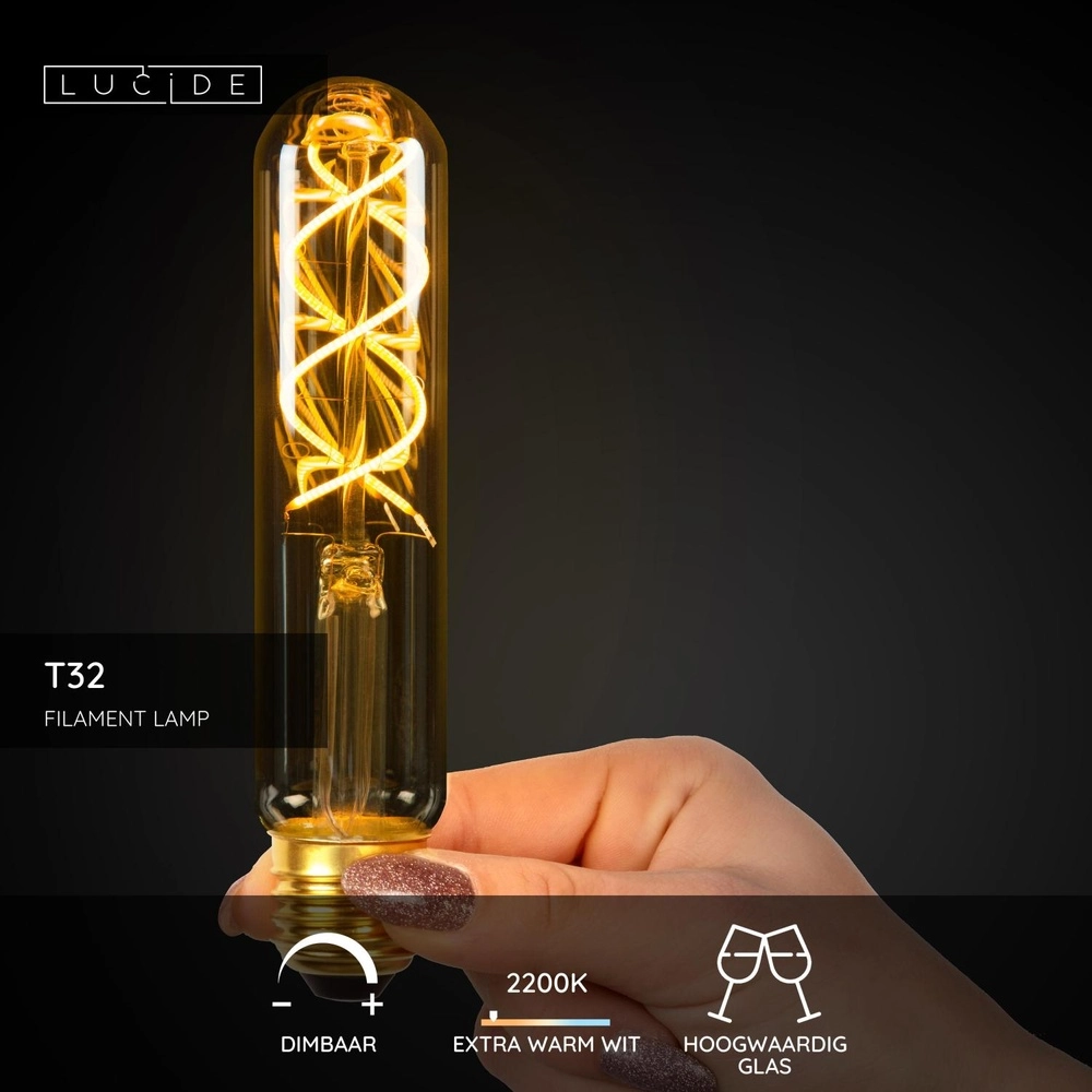 4,9W Led E27 Tube - 2200K Ø 30cm Lucide 5411212491077