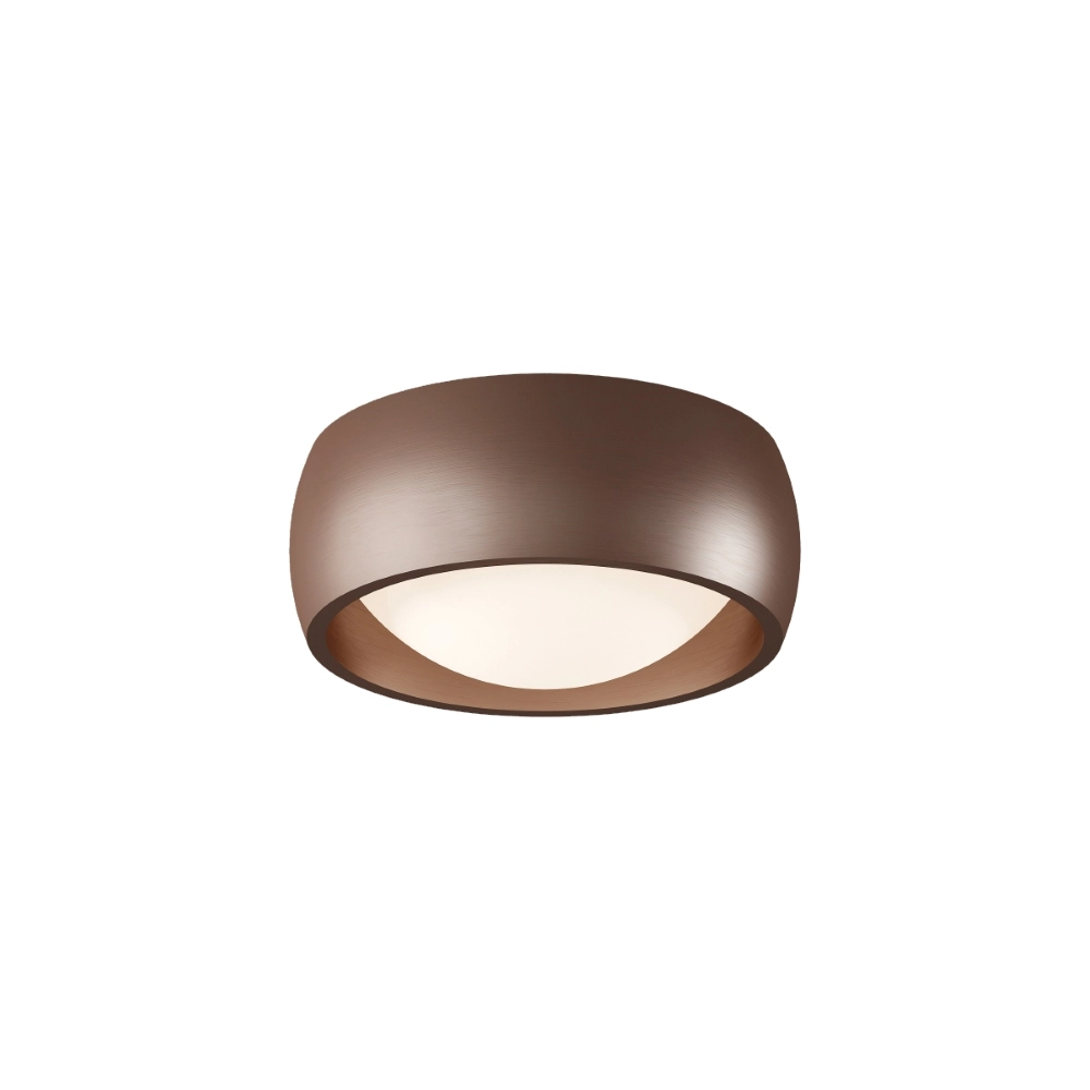 Strakke plafondlamp Montana Ø15cm - Brons geborsteld Artdelight 8720701103948