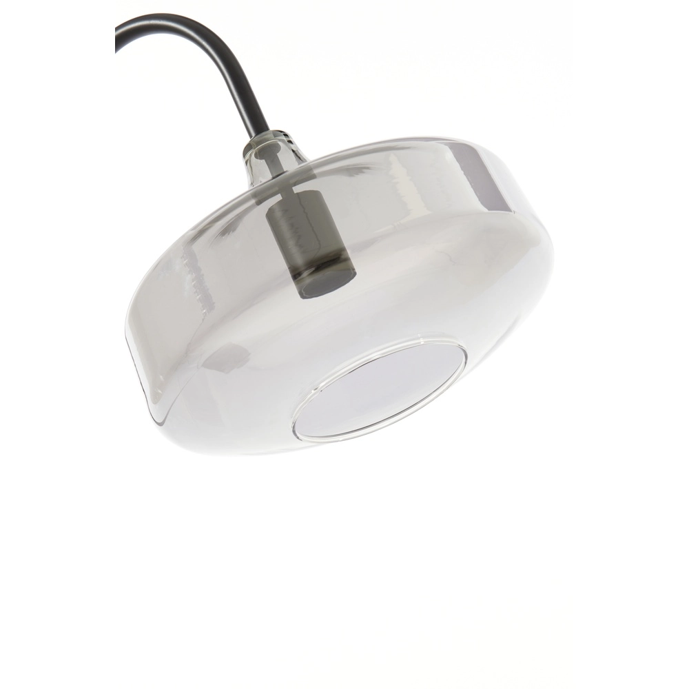 Glazen vloerlamp Solna zwart Light & Living 8717807696566