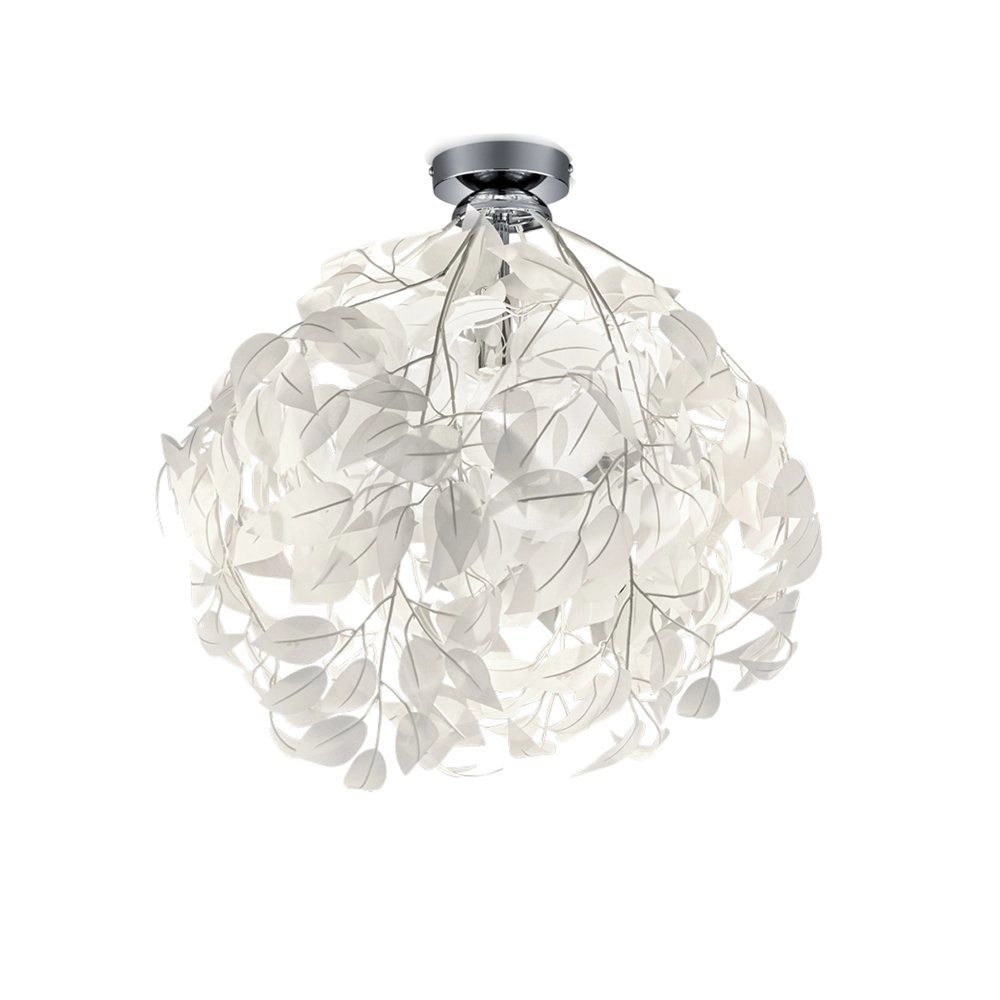 Plafondlamp Leavy 38cm grijswit