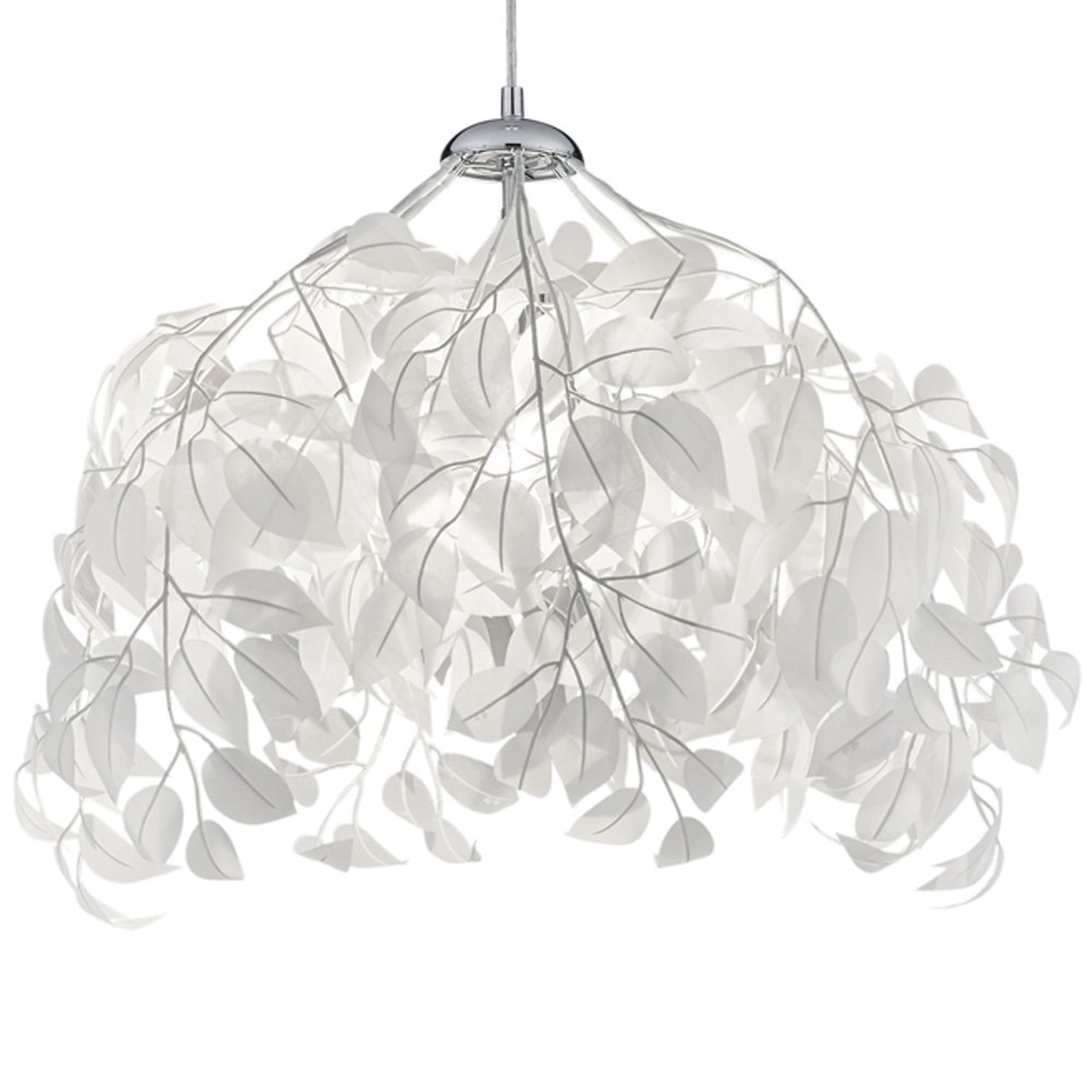Hanglamp Leavy 38cm grijstint Trio 4017807301984