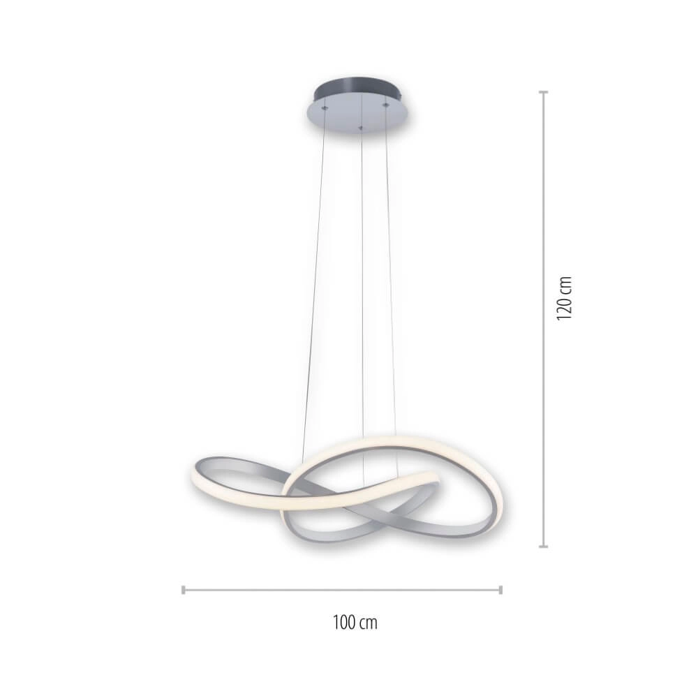 Hanglamp Maria aluminium Just Light 4043689975760