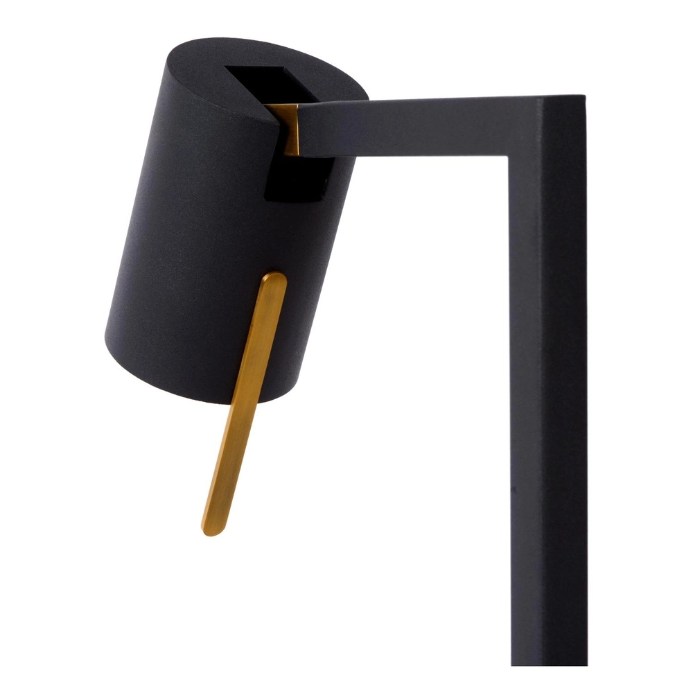 Moderne leeslamp Lesley zwart Lucide 5411212031136