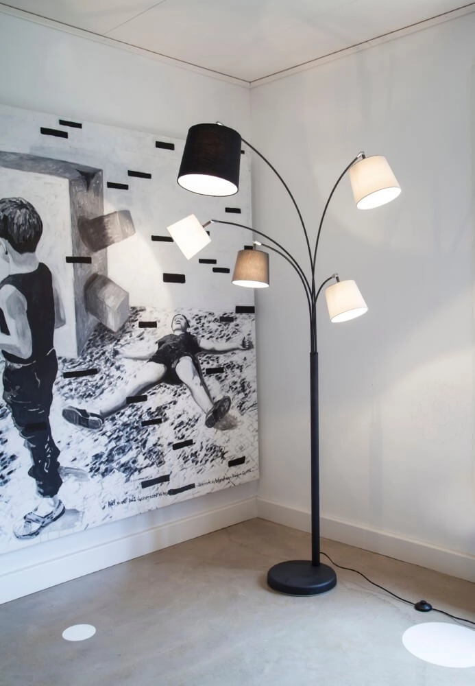 Staande lamp Foggy mat zwart 80cm By Rydéns 7391741004437
