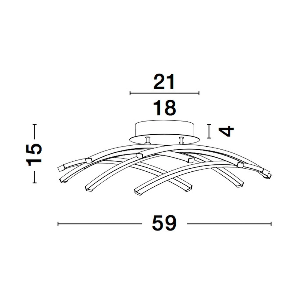Plafondlamp Narvi zwart Lyora 5212017429216