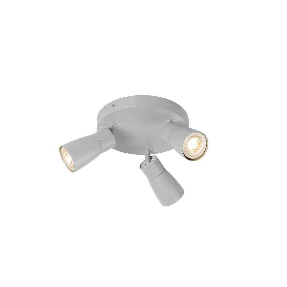 Ronde spot Puri 2.0 Dome grijs 3-lichts