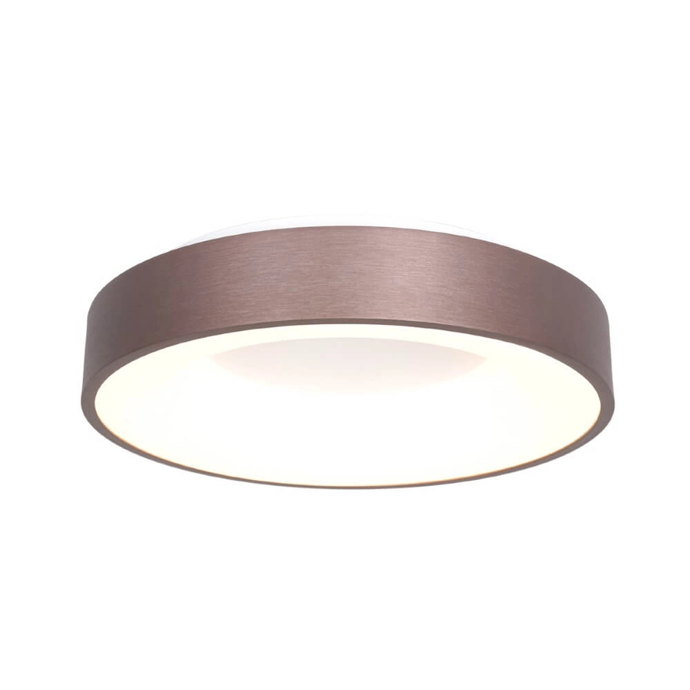 Bronzen led plafonnière Ringlede Ø 38cm