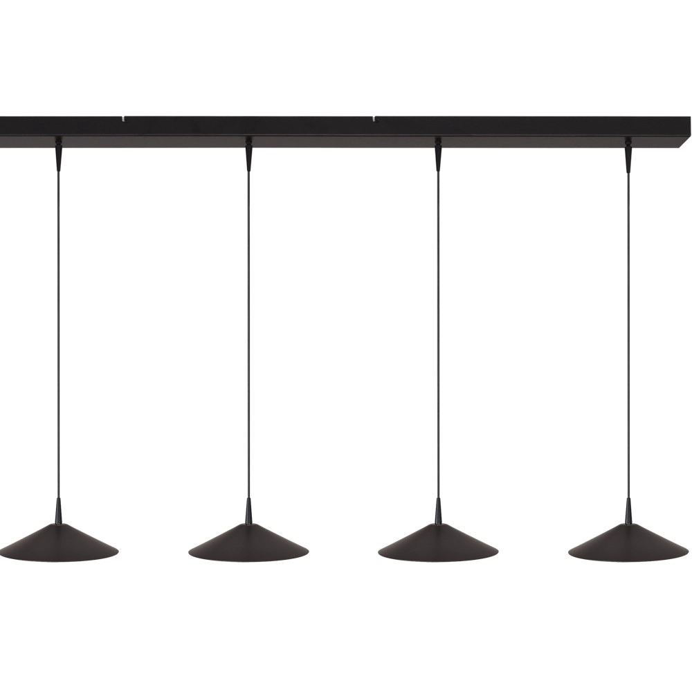 5-lichts hanglamp Ceppo zwart Ø 22cm Masterlight 8718121358482