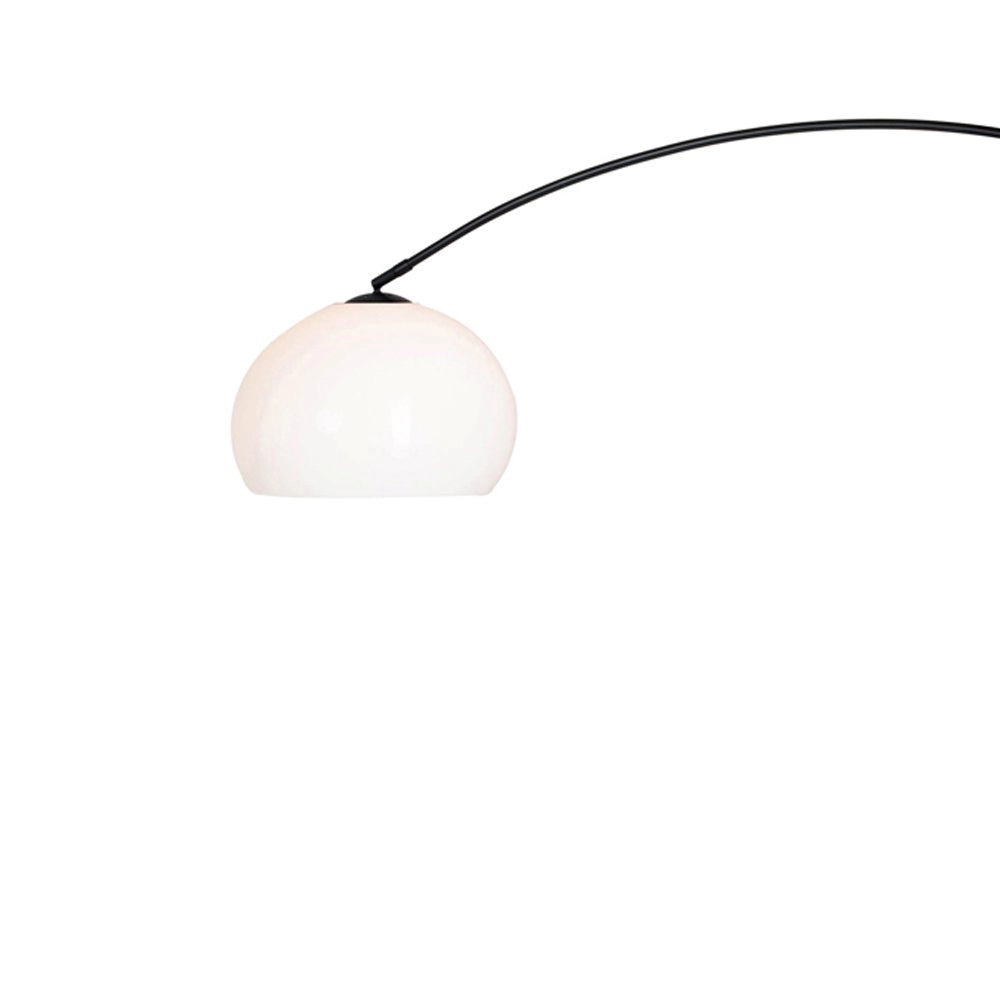 Arc lamp Stresa zwart met witte lampenkap Steinhauer 8712746106640