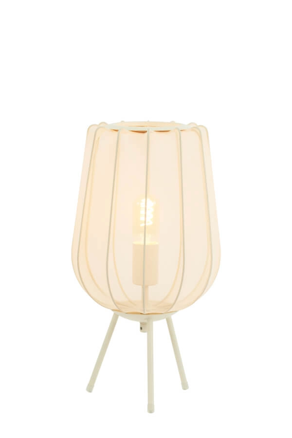 Japandi tafellamp Plumeria crème Ø 25cm Light & Living 8717807651336