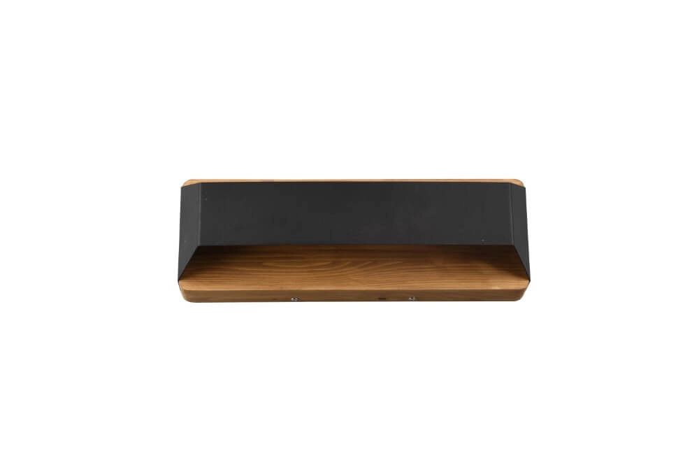 Wand lamp Arino 35cm zwart met houtbruin Trio 4017807502787