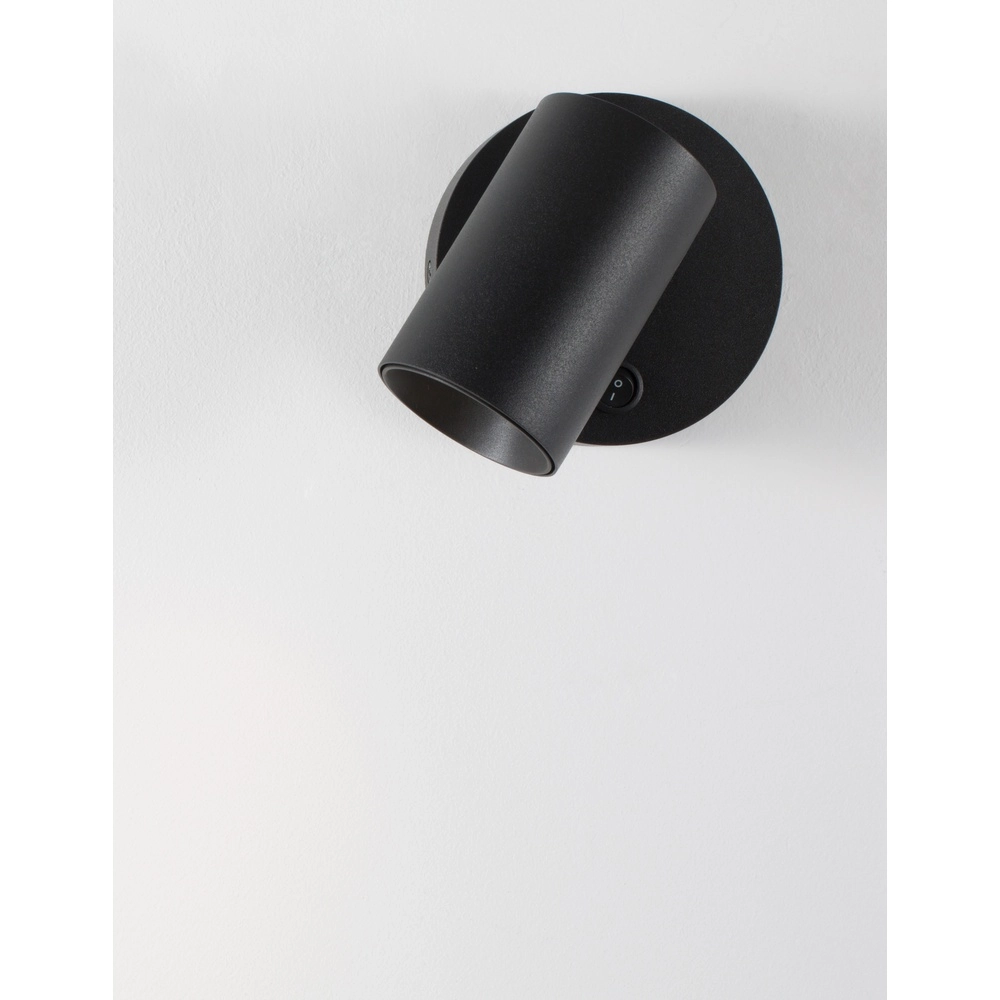 Wandspot Net rond zwart Lyora 5212017422927