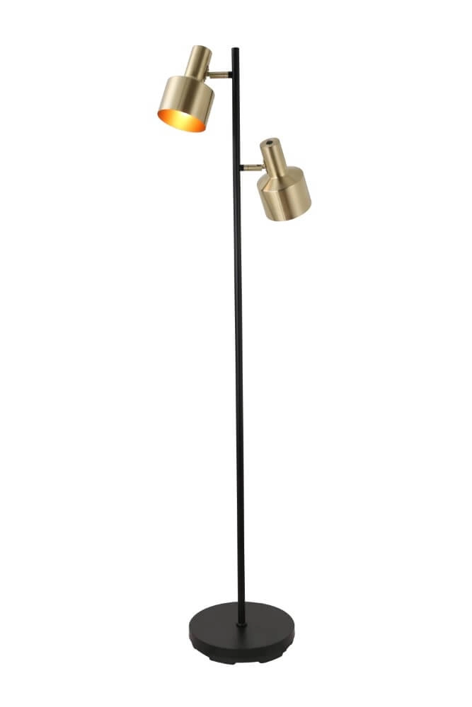 Vloerlamp Twinkle zwart met goud