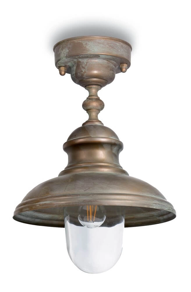 Landelijke hanglamp Little Mill S - verouderd messing Lyora