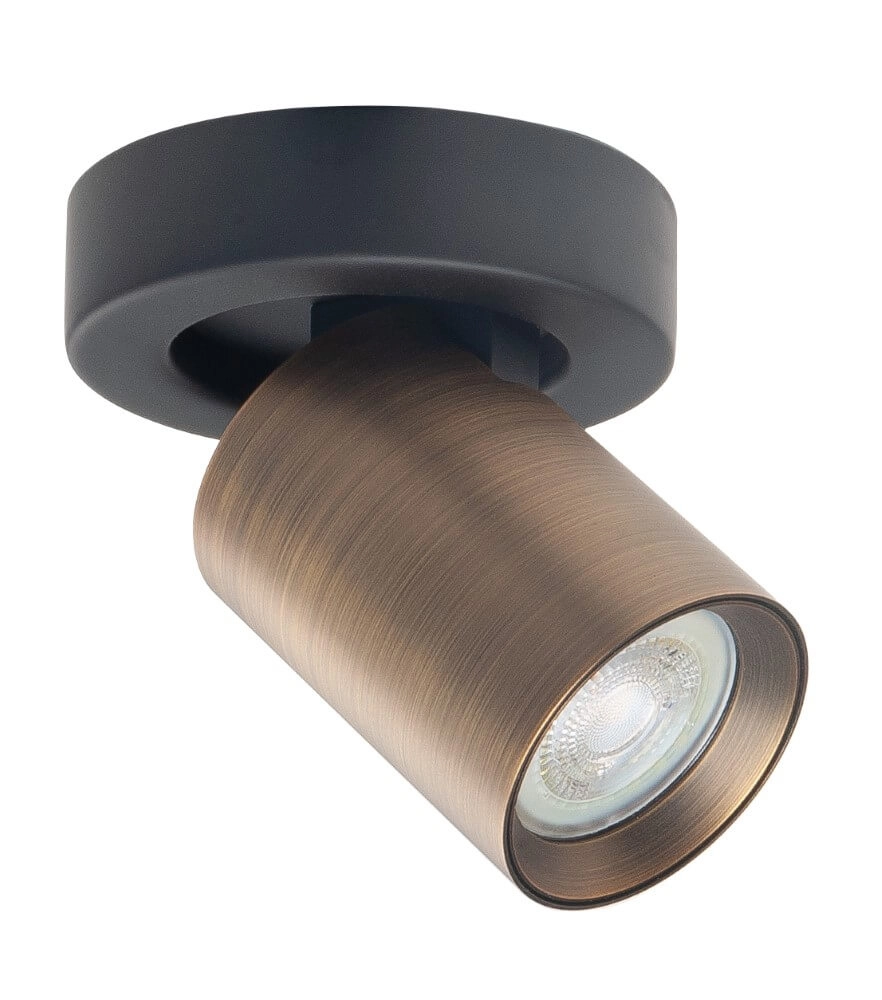 Opbouwspot Oliver 1-lichts brons