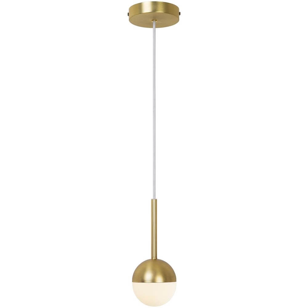 Hanglamp design Contina messing 1-lichts