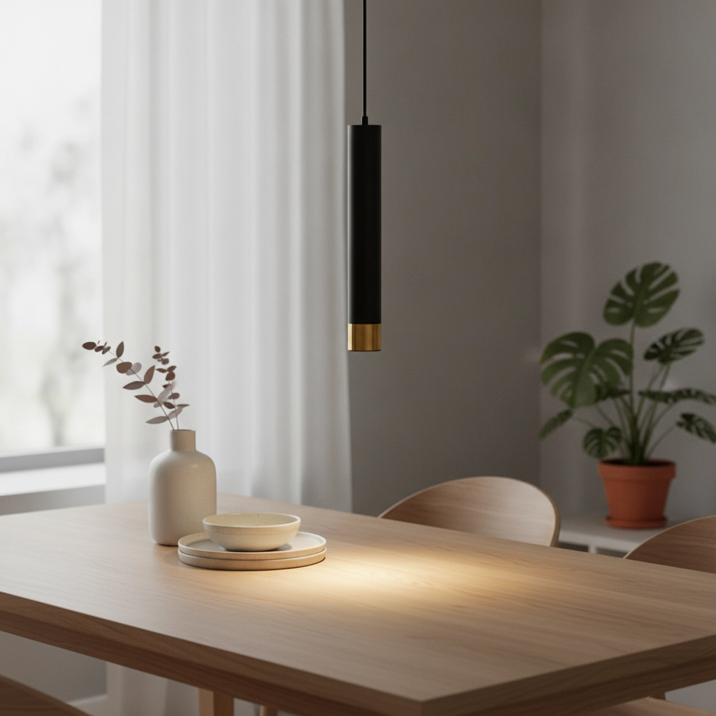 Design hanglamp Picto 40cm zwart met goud