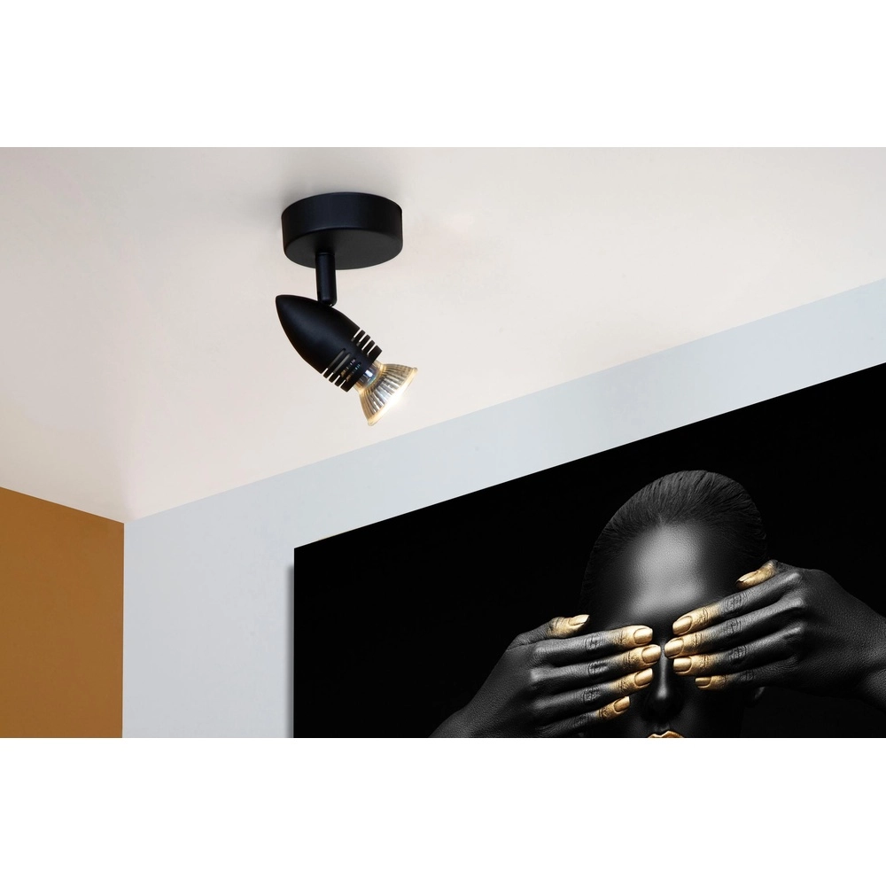 Plafondspot Caro zwart Lucide 5411212134226