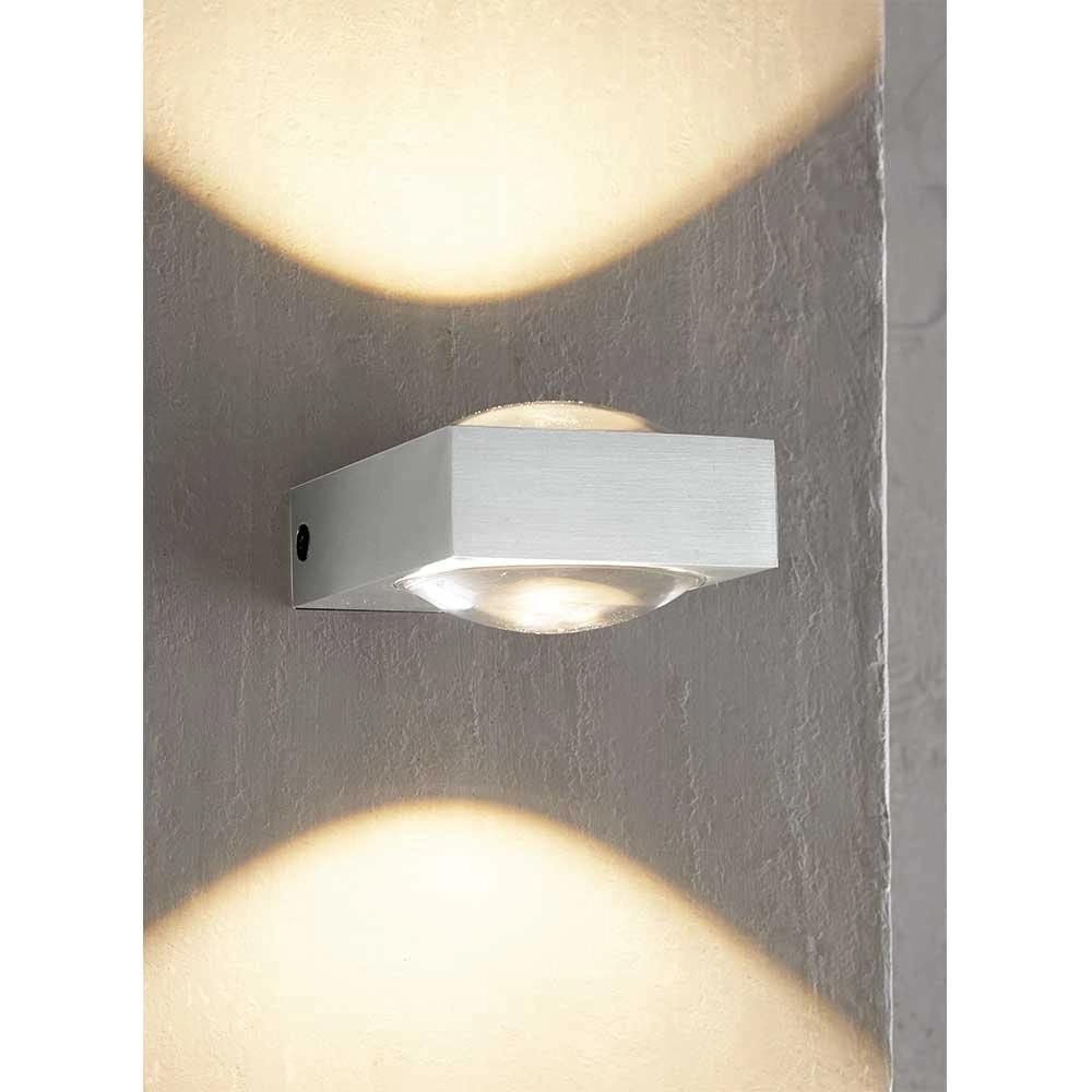 Led muurspot Jena 2x3w - 2700K grijs