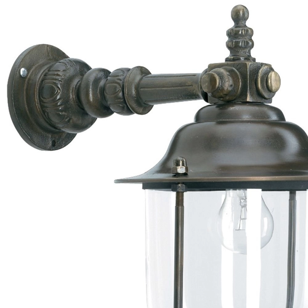 Landelijke buitenlamp Lindau 56cm brons bruin KS verlichting 8714732142304