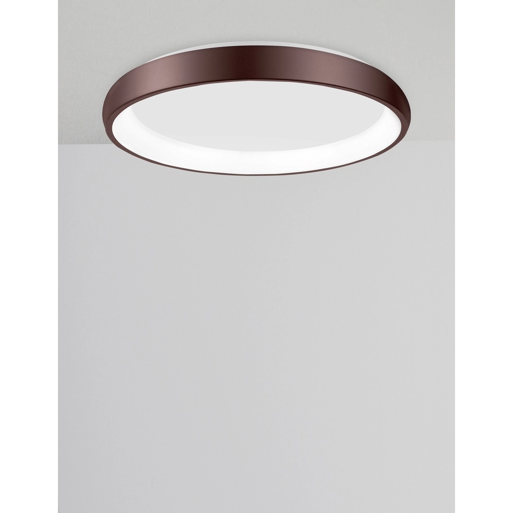 Plafondlamp Albi koffie bruin Ø 61cm Lyora 5212017414878