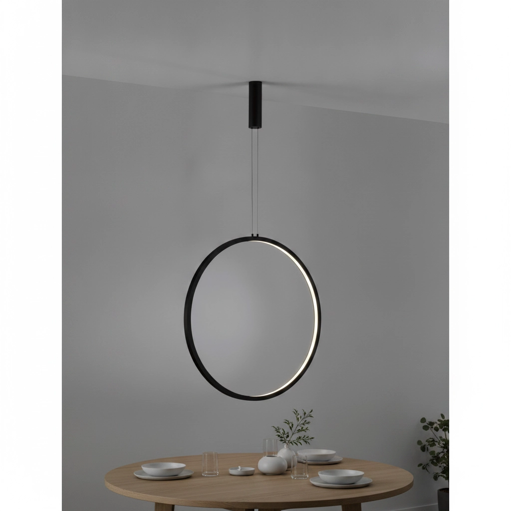 Ronde hanglamp Change Ø 80,7cm zwart