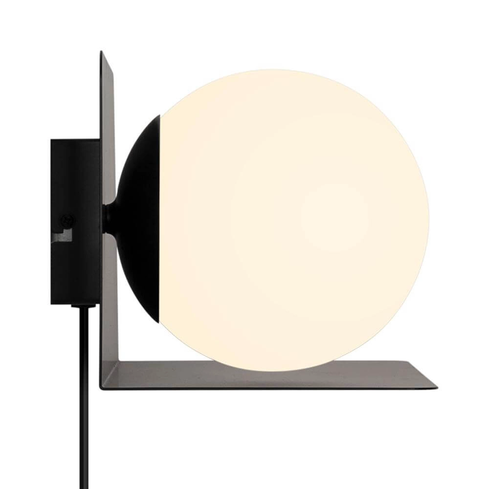Muurlamp met bol Lilibeth zwart Nordlux 5704924016028