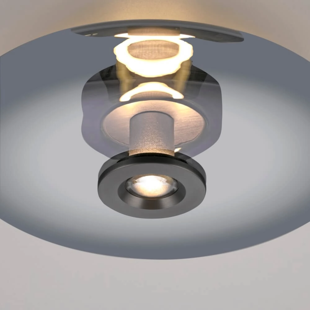 Design plafondlamp Pure Vitrum grijs Paul Neuhaus 4012248382660