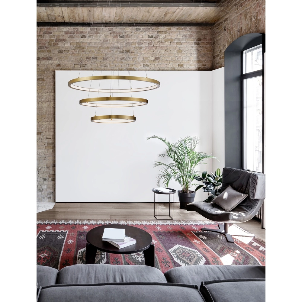 Gouden hanglamp Empatia design triple
