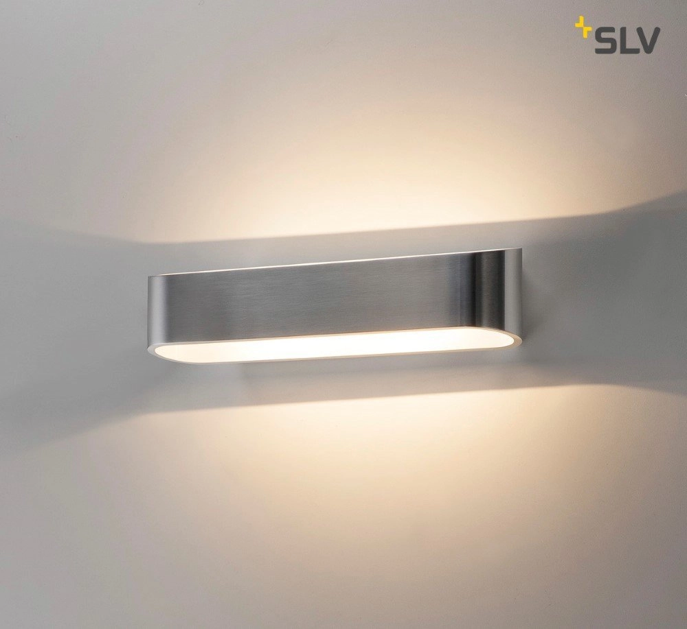 Led wandlamp Asso 300 2x5w - 3000K - 30cm metaalgrijs SLV 4024163142243