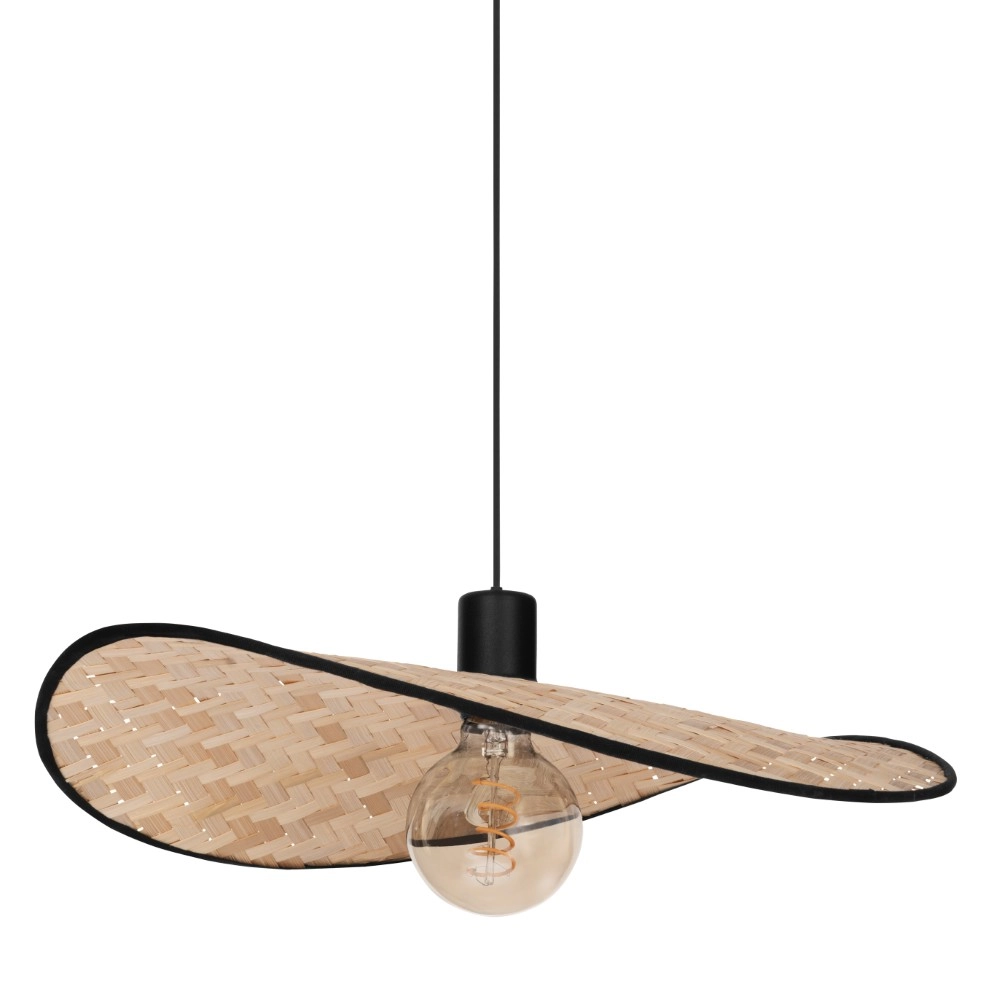 Rotan plafondlamp Marywell 50x34cm - E27