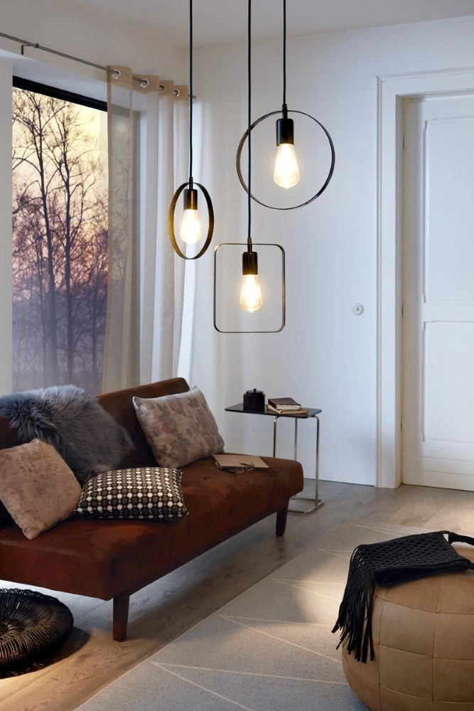 Hanglamp Bedington Square zwart Eglo 9002759497767