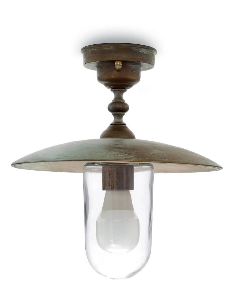 Landelijke hanglamp Transimeno S - verouderd messing