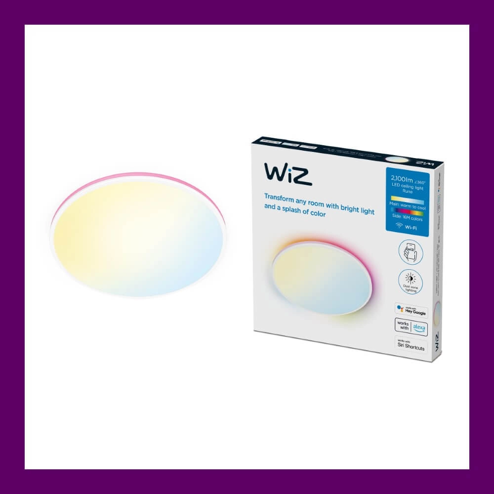 Slimme plafonnière Rune Ø 40cm - wit WiZ 8719514554276