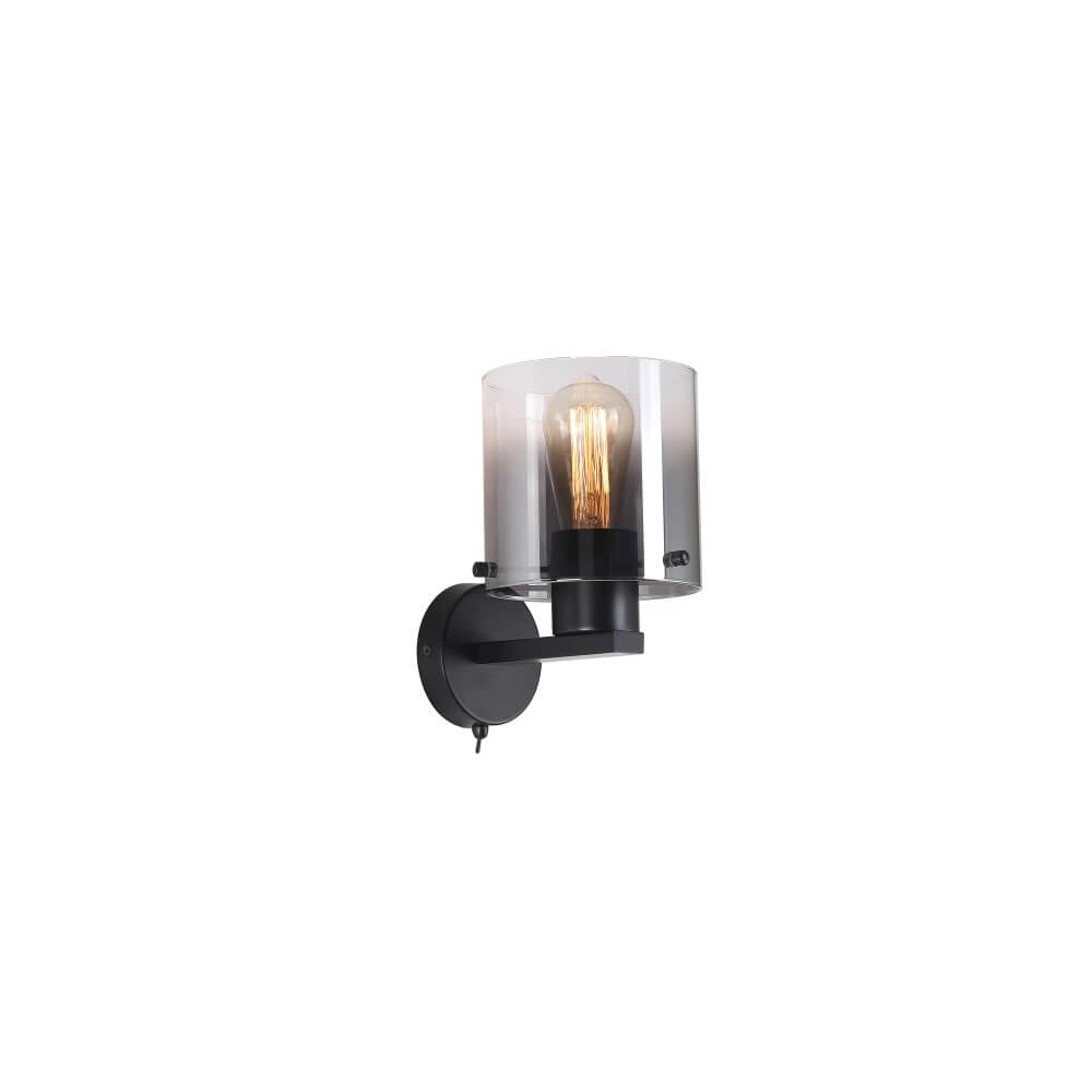 Zwarte wandlamp Sweden design