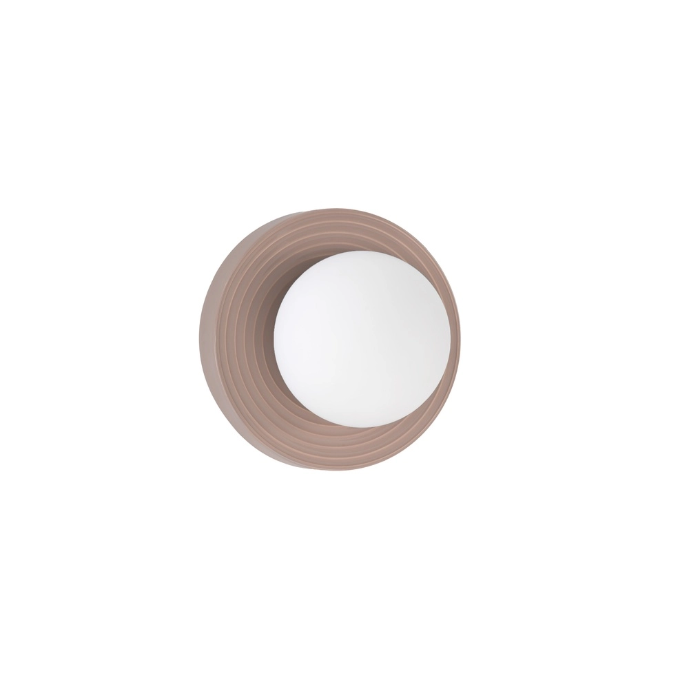 Wandlamp Orbique mokka bruin Ø 22cm Lyora 5212017483874