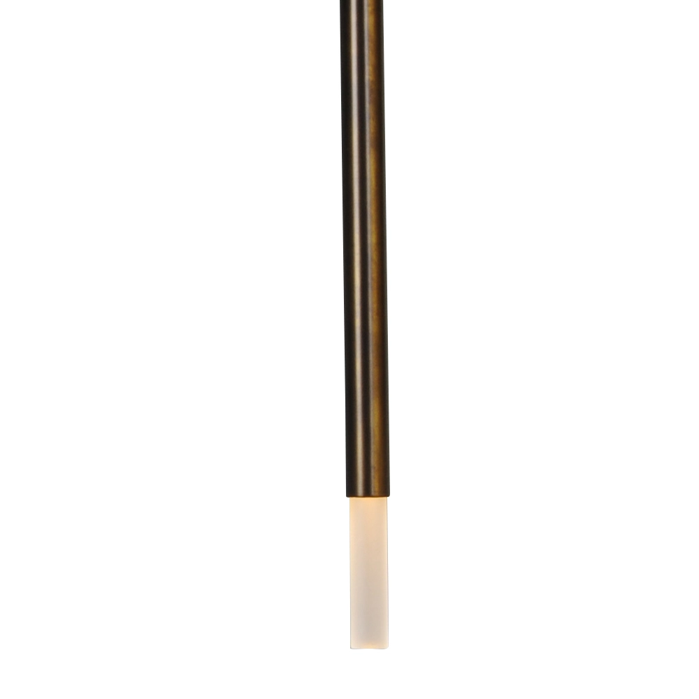 Zwarte eettafel hanglamp Flute 4-lichts gouden cilinder Masterlight 8718121209432